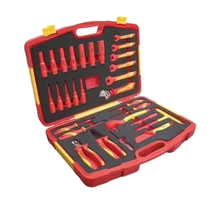 29 Pcs VDE Insulating Hand Tool Set Auto Combination ABS Plastic and Steel Case Pack for Maintenance OEM