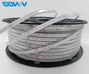 Outdoor Waterproof PVC LED Light Strip with Voice Control AC220V 52 LEDs/m IP67 Rated for Linear Lighting Projects