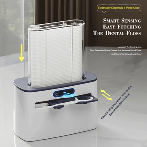 Daily Care Rechargeable Auto Floss Pick Dispenser Smart Dental Flosser Box Refill Type Electric Toothpick Box Home Use