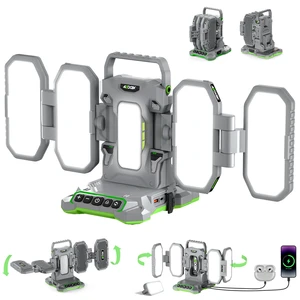 Cordless LED Work Light for Milwaukee 4 Panel Foldable Portable Jobs Light 10000 lm for Car Repair Garage Workshop