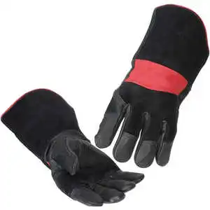 Wholesale Price Heat Resistant TIG/MIG Welding Work Gloves High Quality Leather Hand Protection Welder Safety Working Gloves