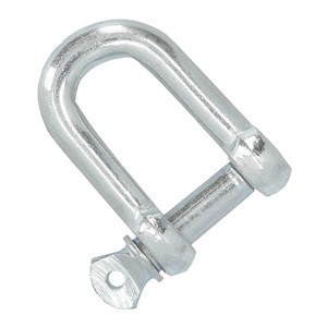 Galvanized Straight Shackle 6 mm. 1/4