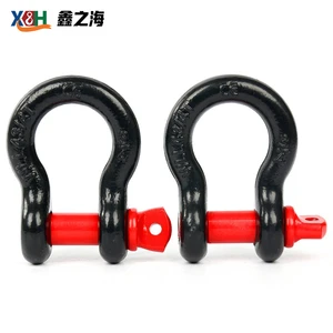 High Strength Drop Forged Alloy Steel Stainless Steel 304 Carbon Steel Safety Pin D Shackle Bow Shackle Durable Rigging Shackle
