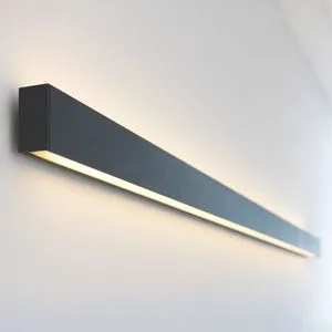 Wall-Mounted Aluminum LED Linear Light Pendant Suspended Design with up and Down Lights for Office Enhanced Lighting