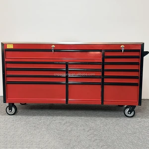 High Capacity Rolling Tool Troley Customized Removable Cabinet Storage Auto Repair Drawers Chest Lock Garage Mechanics Tool Cart