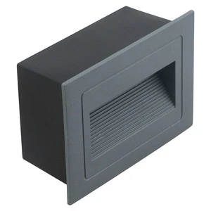 New Outdoor LED Corner Light Waterproof Square Wall Recessed 3W Light RGB IP65 Aluminum Stainless Steel Stair Deck Lighting