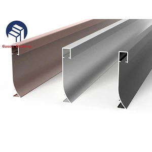 Modern Design Aluminum Profile Wall & Floor Corner Line Luminous Light Groove Embedded Skirting for Kitchen Application