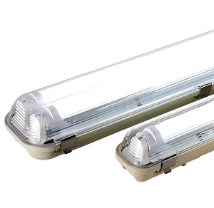 LED Tri-Proof Light T8 Double Tube, Waterproof Dustproof Anti-Corrosion Long Strip Industrial Fluorescent Lamp