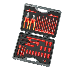 36 Pcs Interchangeable Insulated Tool Kit in Heat Insulation Materials Vde Electrical Tools Set Finework Insulated