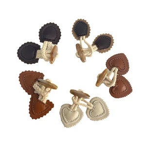 Horn Toggle Clasps Eco-Friendly Handmade Modern Natural Shape Duffle Coat Closure Cardigan Fasteners DIY Decoration