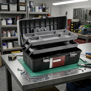DR-8604002 Tool Box Reinforced Structure Lockable Tool Storage Box 13