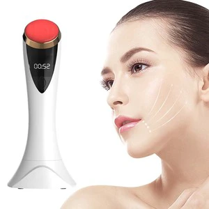Cold Heat Gua Sha Facial Neck Red Light Face Hot Electric Lift Device & Cooling Wand for Contouring Firming Machine