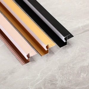 Aluminum Alloy Light groove for Wooden Veneer Background LED Light Strip Wall Closing Decorative Line