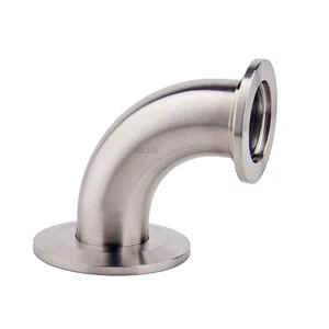 Mirror Polish Stainless Steel Vacuum Fittings Vacuum 90 Degree Elbow