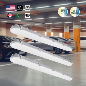 Factory Direct UL ETL IP66 30W 50W 100W Vapor Tight Linear Fixture Triproof Led Batten Light Led Flat Tri-Proof Light