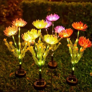 Outdoor Courtyard LED Solar Floor Lamp New Design Copper Body Battery-Powered Decorative Lawn Lighting for Warehouse Application