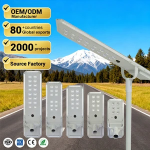 Energy Saving Smart Luminaires With Sensor Project LED Lamp 120 160 200 240 360 W All in One Solar Street Light