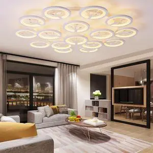 Crystal Design Modern Ceiling Light Simple Elegant Complete Home Ceiling Lamps Living Room Bedroom Lighting Fixture