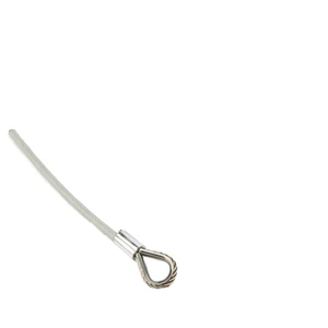 Great Tensile Safety Galvanized Steel Wire Swaged End Terminals Custom Cutting Cable Aisi Thimble Eyelet Welding Wire Rope