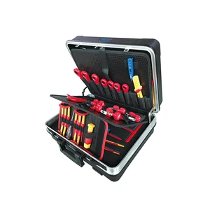 99LB105 68PCS VDE Insulated Tool Set 1000V 3-Layer ABS Suitcase Insulated Tool Kit for LV Live Line Work