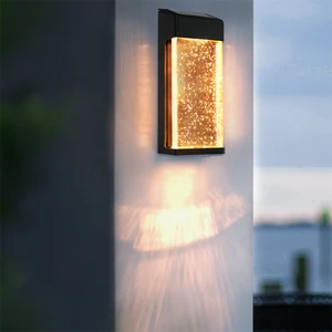 Housing Ip66 Sensing Automation up and Down Outdoor Lighting Lamp Solar Wall Sconce Fixture Wall Mount Light