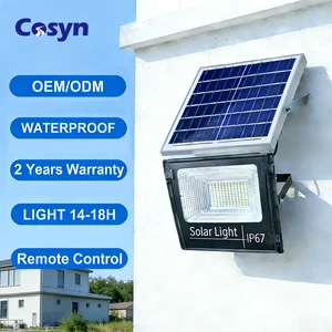 Rechargeable ABS Garden Outdoor Wall Mounted IP67 Solar LED Floodlight 100w 200w 300w 500 Watt 600w 1000w Solar Flood Light Lamp
