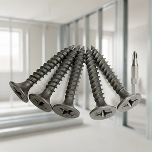 Tornillo Drywall Punta Fina Negros, Tornillos Drywall Trompeta Punta Fina