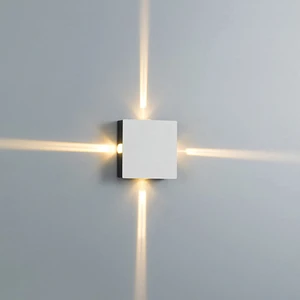 Modern Indoor Wall Lighting Round Square LED Cross Stair Light Indoor 4 Way Narrow Beam Surface Mounted Wall Light