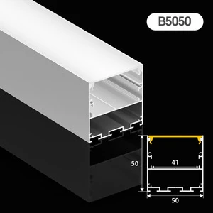 Surface Mounted LED Aluminum Profile for Office Lighting Double Sided Linear Light Housing 2M 3M