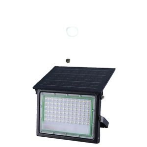 Modern Design Solar Floodlights IP65 LED Iron Construction for Road Use Automatic Dusk Dawn Switching Remote Control Easy
