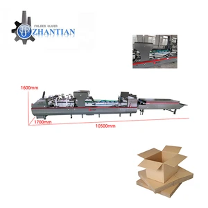 Automatic Cold Glue Case Folder Gluer Machine Eco-Friendly High-Speed