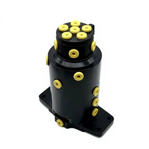 YHZ 10 9 Hydraulic Rotary Joint Swivel Union 15-25 L/min 25 MPa 10-Channel Heavy-Duty for Excavators/Cranes/Aerial Platforms