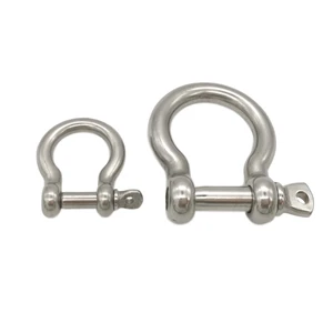 Stainless Steel European Type Screw Pin Anchor Bow Shackle
