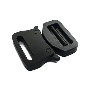 25mm Matt Black Zinc Alloy Belt Buckle Small One-Button Release Clip Classic Multi-Purpose Tactical for Versatile Use Waterproof