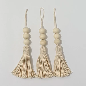 Tassel Fringe Ornaments Tassel Macrame Cotton Cord Ornaments Wholesale Tassels Keychain