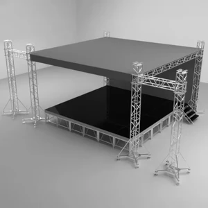 Factory Price Aluminum Mobile Global Lighting Booth Display Portable Trusses for Events Heavy Duty Aluminum Stage Truss System