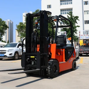 In Stock Fast Delivery 2.5T Battery Mini Three Wheel Small Reach Electric Forklift For Narrow Aisle Use