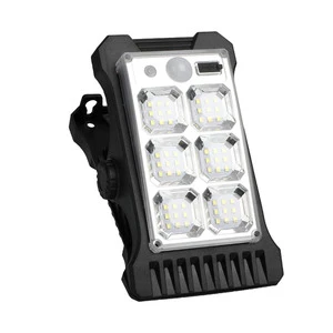 Adjustable Outdoor Solar Lights with Motion Sensor IP65 Waterproof ABS LED Clamp for Grill Fence Garden Camping & Patio Umbrella