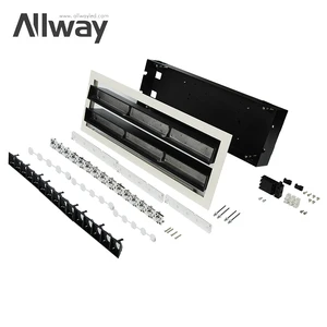 For SKD Modern Black Aluminium Recessed LED Linear Light Anti-Glare Dimmable 20Watt-30Watt Led Lamp Fixture 3-Year Warranty