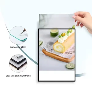 Wholesale Wall Mounted Slide In LED Display Ultra Slim Light Advertising Display Frame LED Light Box For Shop