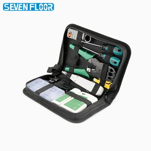 Professional Rj45 Crimping Tool Kit for CAT5/CAT6 Computer LAN Cable Tester Network Repair Tool Set