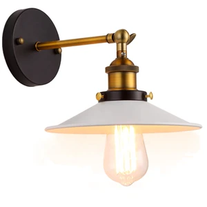 American Retro Industrial Style LOFT Edison Black Iron Led Wall Lamp Aisle Shop bar Cafe Wall Lamp