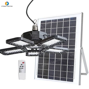 Newest 1/2.3.4 Head IP65 Outdoor LED Solar Shed Pendant Light Garden Indoor Use Remote Control High Brightness Easy Installation