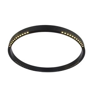 Hot Sale Modern 800mm Dia Architectural Hollow Accent Spot Linear Louver Low UGR LED Ceiling Lighting with Remote Dali Control