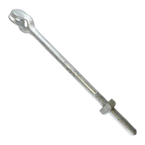 Pole Line Hardware High Quality Zinc Plated Carbon Steel Thimble Anchor Rod