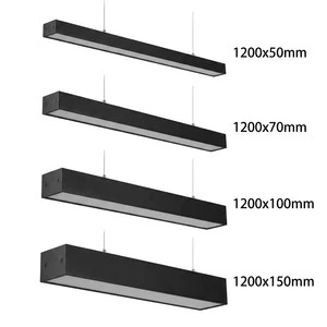 30W 40W 50W 1200mm Suspended Linkable LED Linear Panel Light IP20 Rated 3-Year Warranty Aluminum Alloy