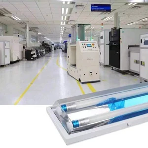 4FT 36W T8 Double Tube LED Tri-proof Light Stainless Steel Shell Purification Lamp Garage Cleanroom Lighting Tri-proof Lamps
