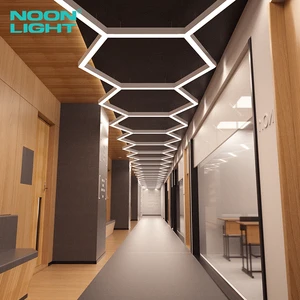 Modern Linear Pendant LED Light Suspension Lamp for Office Retail Shop Corridor and Commercial Indoor Lighting