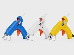 Hot Melt Glue Gun 20W Craft Small & Large Glue Stick 7mm/11mm Manual DIY SD Blue Temperature Adjustable