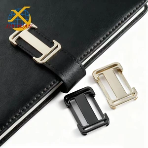 Xinyuan Hardware Factory Wholesale Alloy Metal Notebook Hardware Snap Fasteners 40x26mm 8.3g Gold/Black Bags Belt Buckles
